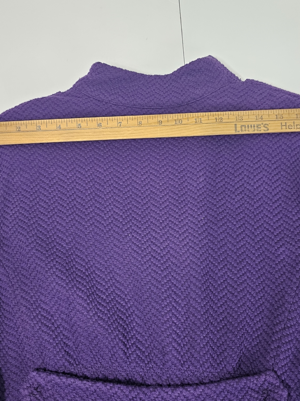 JOAN RIVERS Purple Textured Button-Front Jacket - Picture 11 of 14